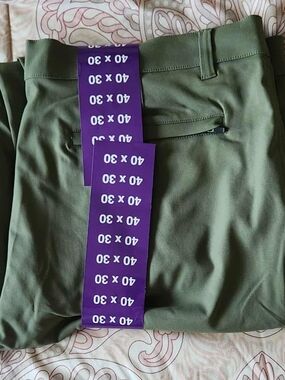 32 Degrees Olive Green Chinos with Zip Pocket